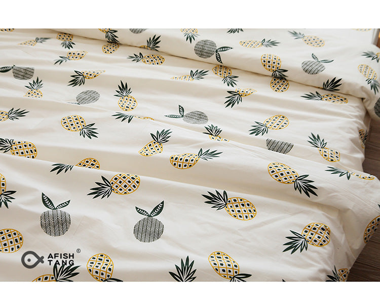  Cotton twill bed sheet, quilt cover and pillow case
