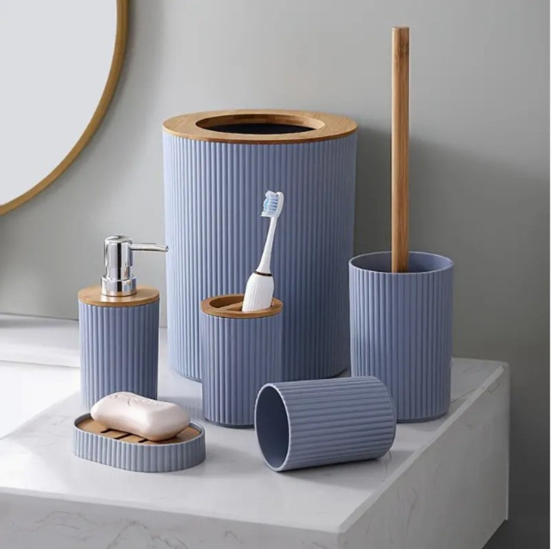 Bathroom Set Washbasin Accessories Hydraulic Cup Soap Dish Toothbrush Holder
