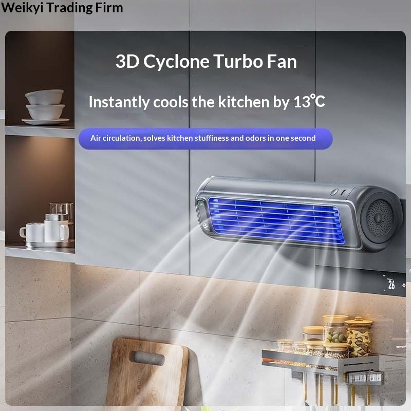 Wall-mounted Fan For Kitchen Home Bathroom And Toilet