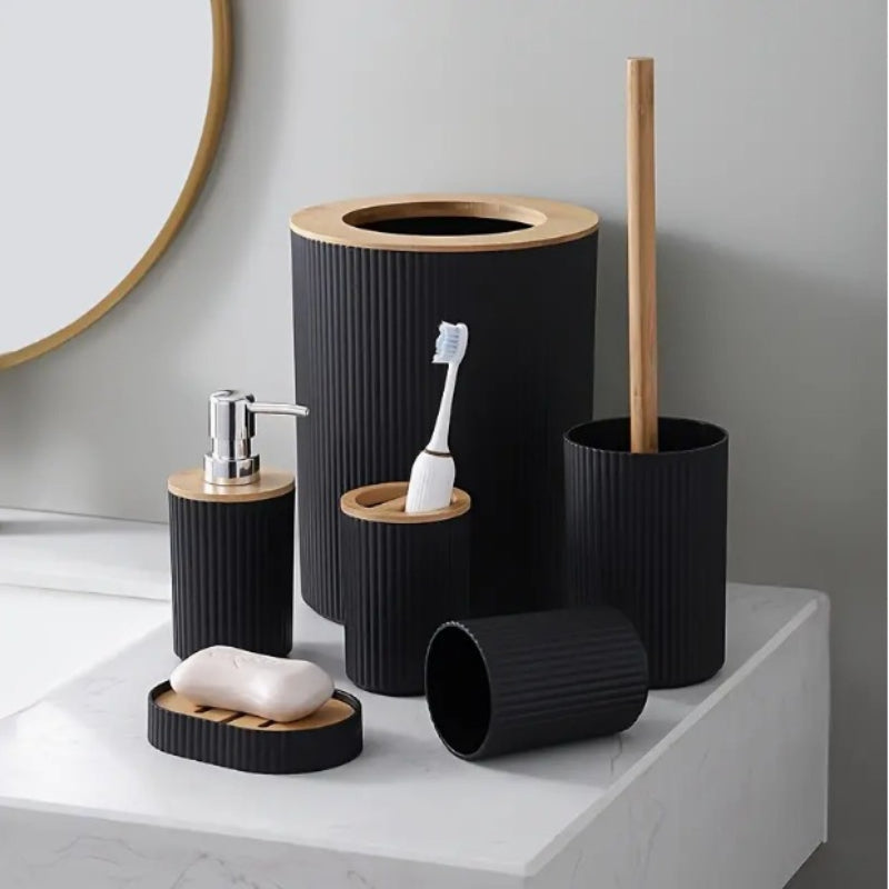 Bathroom Set Washbasin Accessories Hydraulic Cup Soap Dish Toothbrush Holder