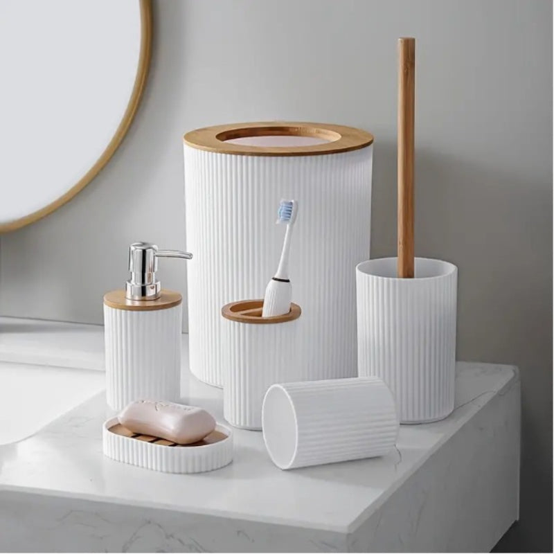 Bathroom Set Washbasin Accessories Hydraulic Cup Soap Dish Toothbrush Holder