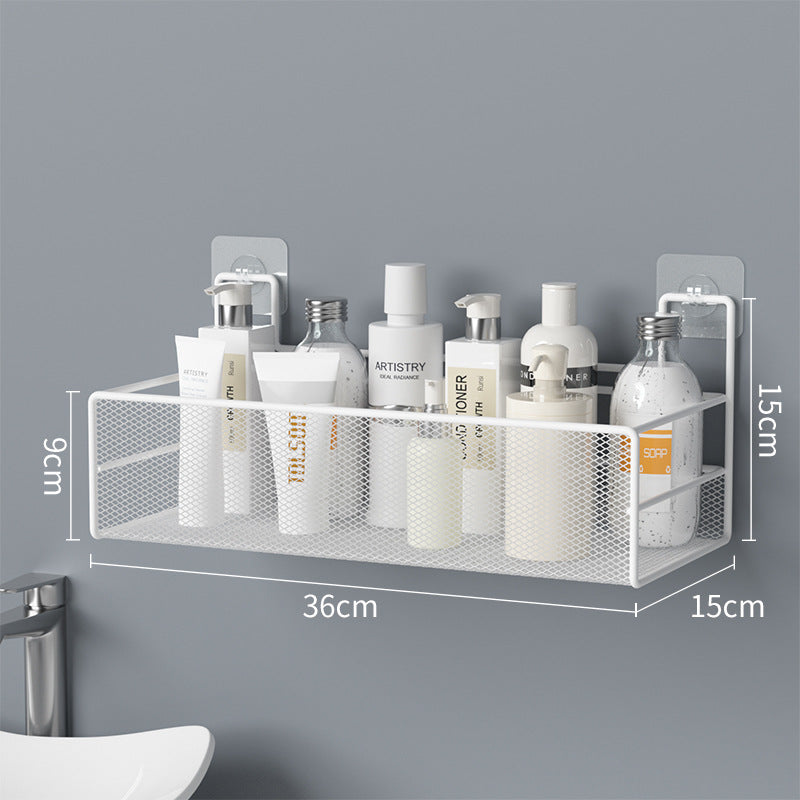  Bathroom Shelf No Drill Shower Shampoo Organizer Toilet Accessories