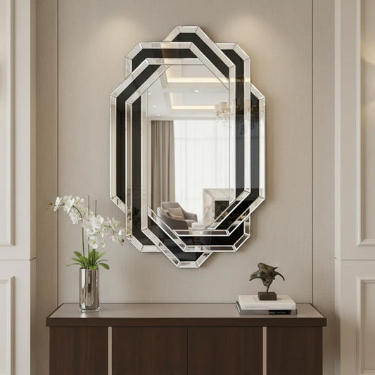Modern Bathroom Wall Mirror, Luxury Vanity Mirror, Crystal