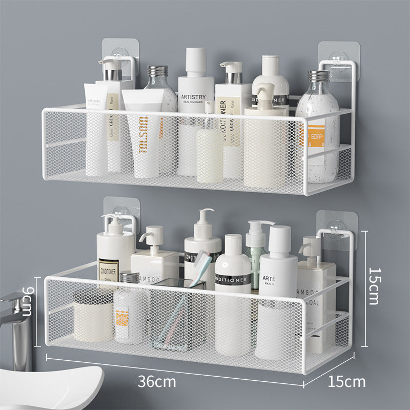  Bathroom Shelf No Drill Shower Shampoo Organizer Toilet Accessories