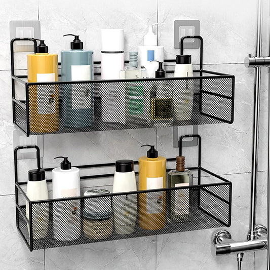 Bathroom Shelf No Drill Shower Shampoo Organizer Toilet Accessories